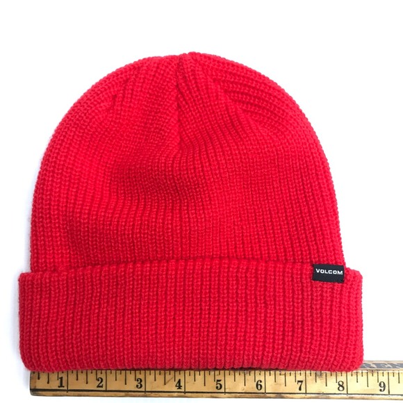 ⚡️Volcom Red Beanie Knit Hat - Picture 3 of 6